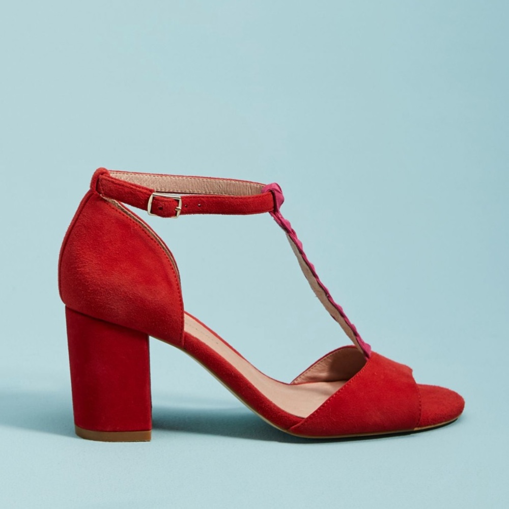 Anthropologie • Kelsey T-Strap Heels